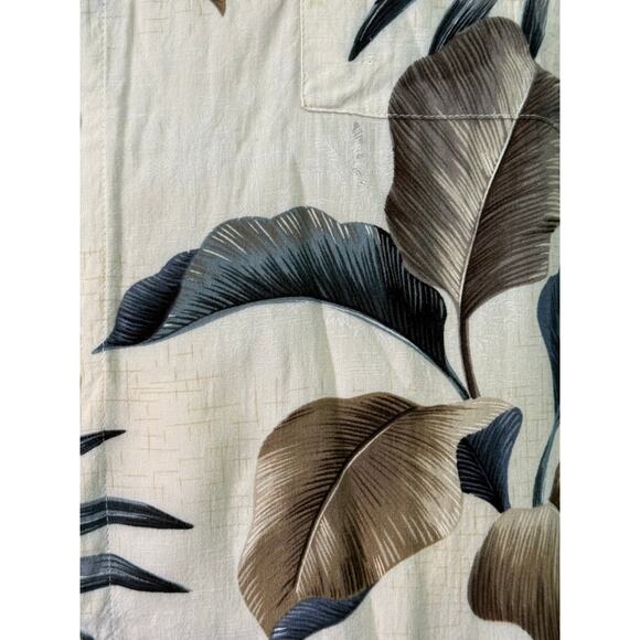 Croft & Barrow Hawaiian Shirt - Brown Tan - Men's 3X - Picture 4 of 7